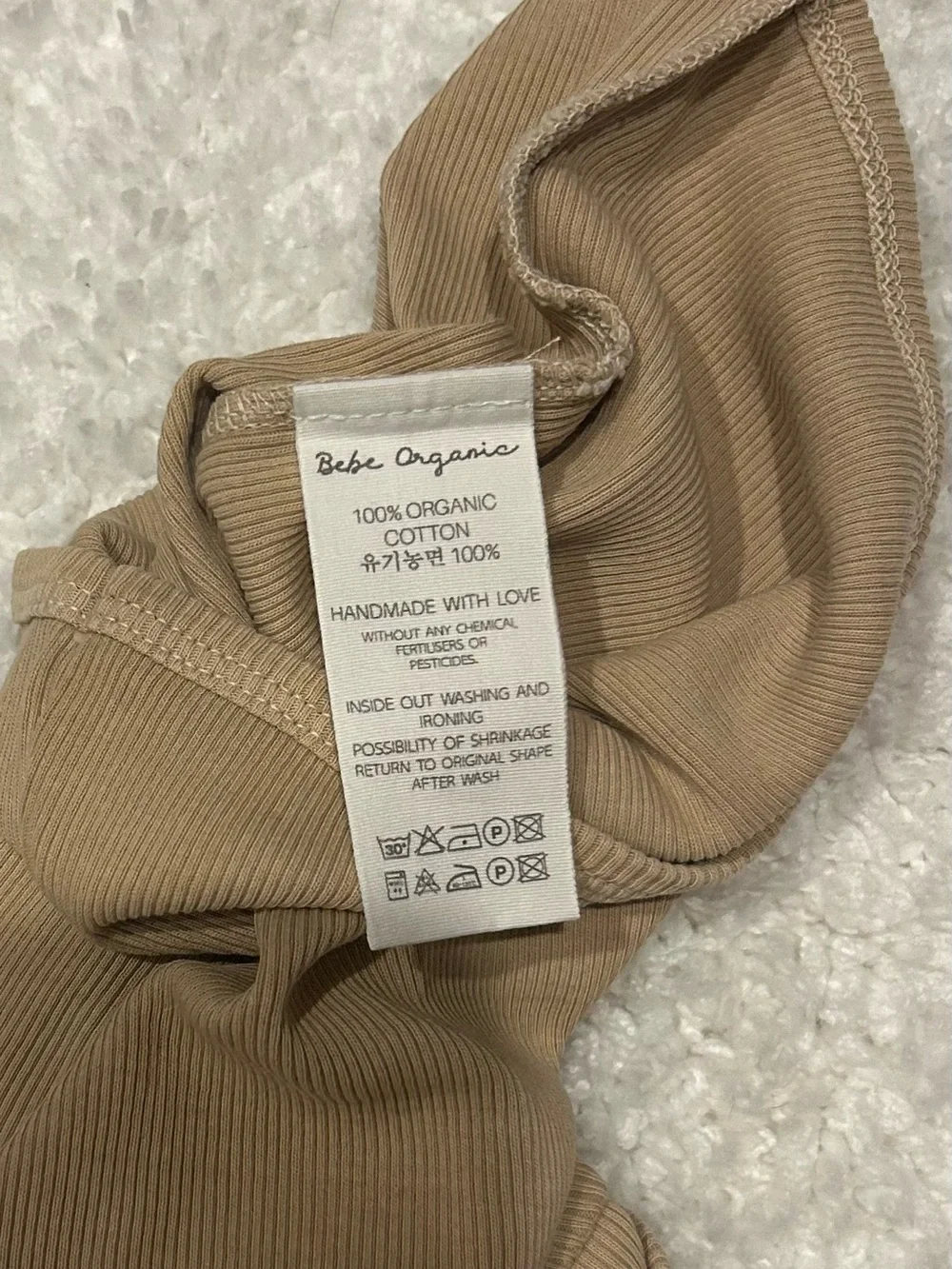 Bebe Organic Turtleneck and Pants 2 Piece Set